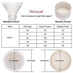 StonyLab 56mm Cellulose Filter Paper Pack of 100
