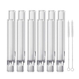 4-Inch Glass Blowing Tubes - 12 Pcs