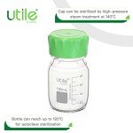 3.3 Borosilicate Glass Media Bottles with Caps