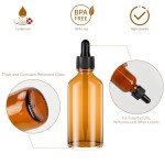 2oz Amber Glass Dropper Bottles - 24 Pack
