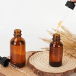 2oz Amber Glass Dropper Bottles - 24 Pack