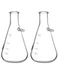 QWORK 1000ml Borosilicate Glass Filtering Flask Set