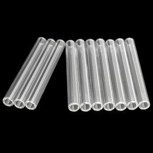 10-Pack 4-Inch Clear Borosilicate Glass Tubes