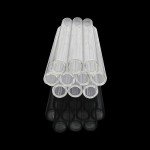 10-Pack 4-Inch Clear Borosilicate Glass Tubes