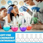 6 Pack Lab Flask Drinking Glasses Set