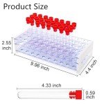 100 Pack Plastic Test Tubes with Rack