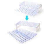 100 Pack Plastic Test Tubes with Rack