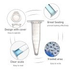 500 Pack 1.5ml Microcentrifuge PCR Tubes, Graduated