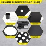 SKYJDM Coolant Funnel Kit with Drip Cups