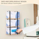 Wooden Wall-Mounted Glove Holder Dispenser Organizer