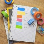 Colorful Rainbow Masking Tape Set with Dispenser