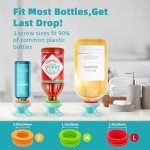 6-Pack Reusable Leak-Proof Bottle Emptying Caps