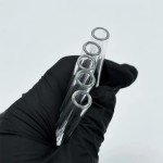 4" Glass Blowing Tubes Set with Cleaning Brush