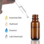 HWASHIN 48 Pack Amber Glass Bottles with Droppers