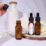 HWASHIN 48 Pack Amber Glass Bottles with Droppers