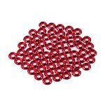 60PCS M3 Red Anodized Aluminum Counterbore Washers