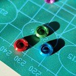 60PCS M3 Red Anodized Aluminum Counterbore Washers