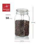 Bormioli Rocco Fido Glass Jar, 1.5 Liter