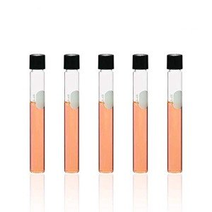 Test Tubes with Black Caps, 15ml, Pack of 20