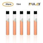 Test Tubes with Black Caps, 15ml, Pack of 20
