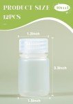 12 Pcs 1oz Leak-Proof Lab Sample Bottles