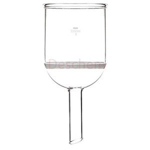 Deschem 2000ml Glass Buchner Funnel with Coarse Filter