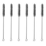 6-Pack Stainless Steel Straw and Bottle Cleaning Brushes