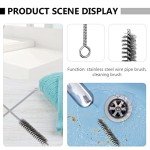 6-Pack Stainless Steel Straw and Bottle Cleaning Brushes