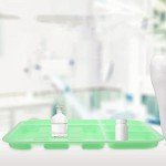 Plastic Compartment Trays for Lab Procedures - 2 Pack