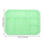 Plastic Compartment Trays for Lab Procedures - 2 Pack