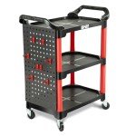 3-Tier Rolling Utility Cart for Garage Use