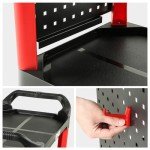 3-Tier Rolling Utility Cart for Garage Use