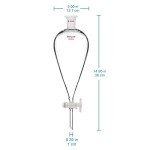 Separatory Funnel and Lab Stand Set, 1000 ml