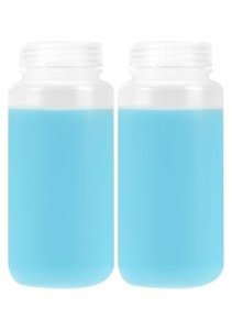 16oz Plastic Sample Bottles with Screw Caps - 2 Pcs