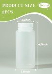 16oz Plastic Sample Bottles with Screw Caps - 2 Pcs
