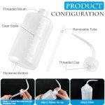 8-Pack 500ml Plastic Squeeze Wash Bottles