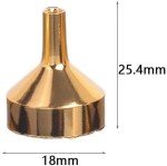 6-Piece Mini Metal Funnels for Filling Bottles