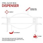 White Metal Gloves Dispenser - 2 Pack