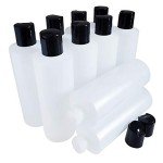 10 Pack of 8oz Squeezable Plastic Bottles