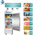 27" Stainless Steel Commercial Refrigerator - 23 Cu.ft