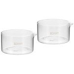 150ml Borosilicate Glass Crystallizing Dishes - 2 Pack