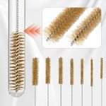 Brass Wire Tube Brush Set - 7 Sizes