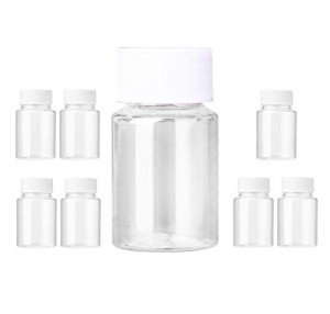 8 PCS Clear Empty Plastic Lab Bottle Set 20ML