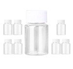 8 PCS Clear Empty Plastic Lab Bottle Set 20ML
