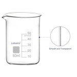 Borosilicate Glass Beaker with Pouring Spout, 50ml