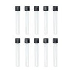 10-Pack of 12x75mm Glass Test Tubes with Caps