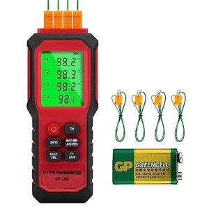 4-Channel K-Type Temperature Meter with Probes