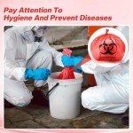 200-Pack Biohazard Waste Bags - 3 Gallon Red