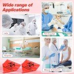 200-Pack Biohazard Waste Bags - 3 Gallon Red