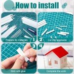 Outus 80 Pcs White Hollow Plastic Rods for Crafts